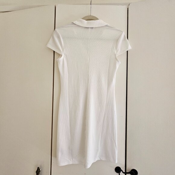 AFRM Rennia Rib Knit Front Button Shirt Dress Size M - Picture 2 of 6